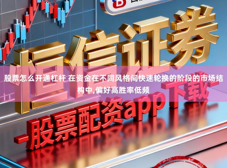 股票怎么开通杠杆 在资金在不同风格间快速轮换的阶段的市场结构中，偏好高胜率低频